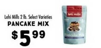 Maceys Lehi mills pancake mix offer