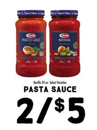 Maceys Barilla pasta sauce offer