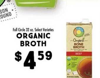 Maceys Full circle organic broth offer