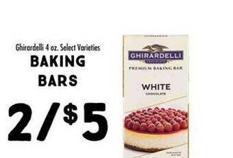 Maceys Ghirardelli baking bars offer