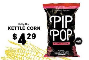 Maceys Pip pop kettle corn offer