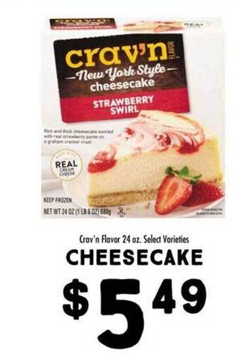 Maceys Crav'n flavor cheesecake offer