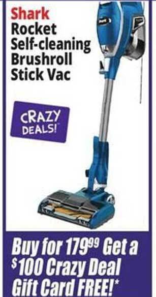 Ocean State Job Lot Shark rocket self-cleaning brushroll stick vac offer