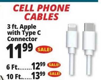 Ocean State Job Lot Cell phone cables offer