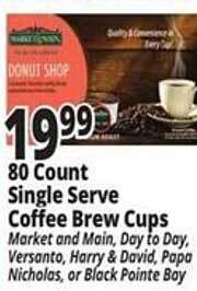 Ocean State Job Lot 80 count single serve coffee brew cups offer
