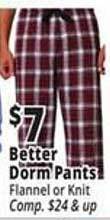 Ocean State Job Lot Better dorm pants offer
