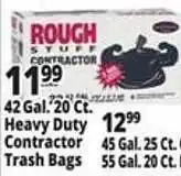 Ocean State Job Lot Rough heavy duty contractor trash bags offer
