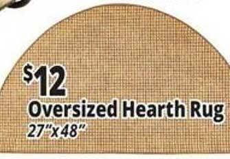 Ocean State Job Lot Oversized hearth rug offer