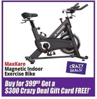 Ocean State Job Lot Maxkare magnetic indoor exercise bike offer
