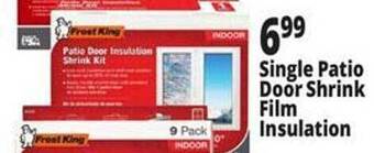 Ocean State Job Lot Single patio door shrink film insulation offer