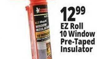 Ocean State Job Lot Ez roll 10 window pre-taped insulator offer