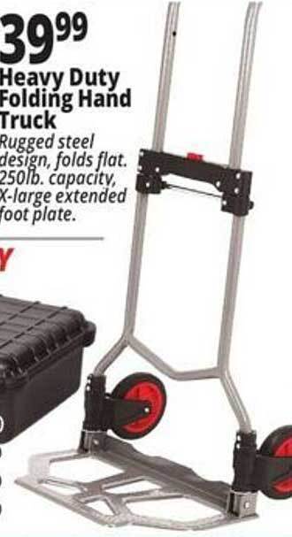 Ocean State Job Lot Heavy duty folding hand truck offer