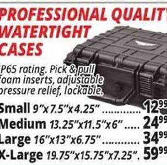 Ocean State Job Lot Professional quality watertight cases offer