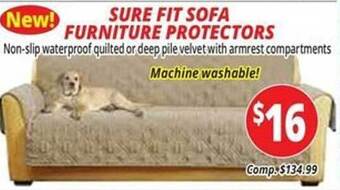 Ocean State Job Lot Sure fit sofa furniture protectors offer