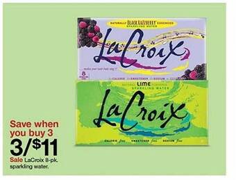 Target Lacroix sparkling water offer
