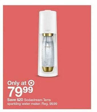 Target Sodastream terra sparkling water maker offer