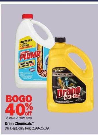 Meijer Drain chemicals offer