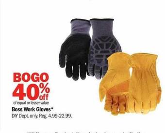 Meijer Boss work gloves offer