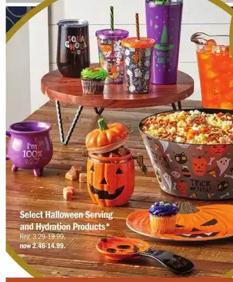 Meijer Select halloween serving and hydration products offer