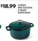 Aldi Crofton mini cast iron 2-quart dutch oven offer