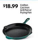Aldi Crofton cast iron grill pan or frying pan offer