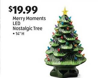 Aldi Merry moments led nostalgic tree offer
