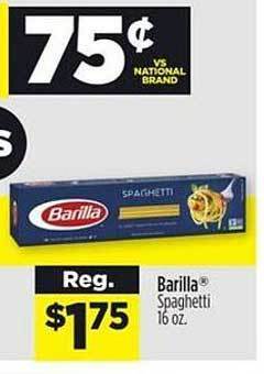Dollar General Barilla spaghetti offer