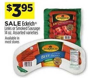 Dollar General Eckrich links or smoked sausage offer