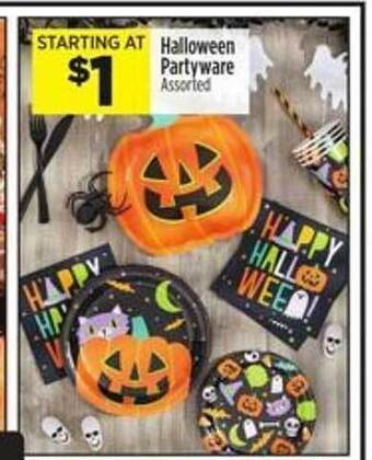 Dollar General Halloween partyware offer