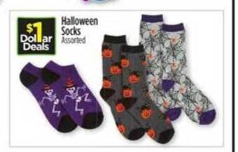 Dollar General Halloween socks offer