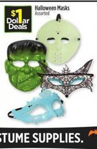 Dollar General Halloween masks offer