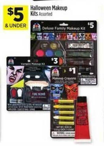 Dollar General Halloween makeup kits offer