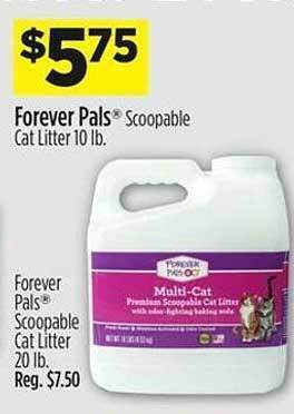 Dollar General Forever pals scoopable cat litter offer