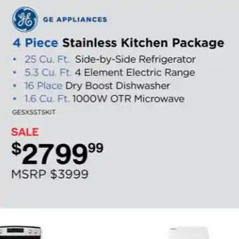 4-piece stainless kitchen package