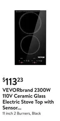 Walmart Vevorbrand 2300w 110v ceramic glass electric stove top with sensor touch control induction cooktop offer
