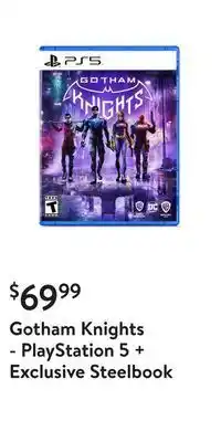 Walmart Gotham knights - playstation 5 + exclusive steelbook offer