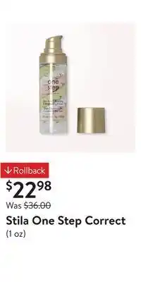 Walmart Stila one step correct offer