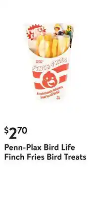 Walmart Penn-plax bird life finch fries bird treats offer
