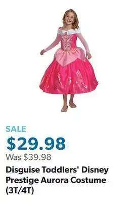 Sam's Club Disguise toddlers' disney prestige aurora costume (3t/4t) offer