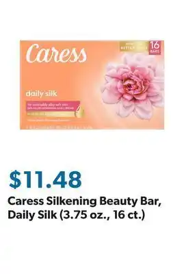 Sam's Club Caress silkening beauty bar, daily silk (3.75 oz., 16 ct.) offer