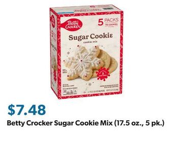 Sam's Club Betty crocker sugar cookie mix (17.5 oz., 5 pk.) offer