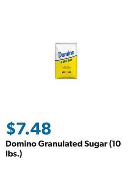 Sam's Club Domino granulated sugar (10 lbs.) offer