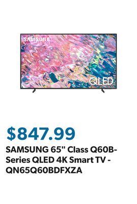 Sam's Club Samsung 65" class q60b-series qled 4k smart tv - qn65q60bdfxza offer