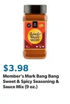 Sam's Club Member's mark bang bang sweet & spicy seasoning & sauce mix (9 oz.) offer