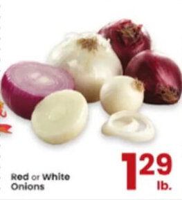 Albertsons Red or White Onions offer