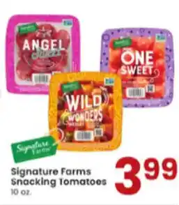 Albertsons Signature Farms Snacking Tomatoes 10 oz. offer