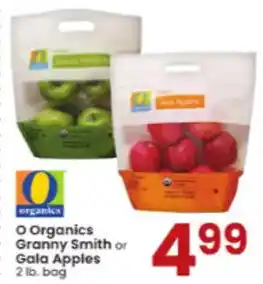 Albertsons O Organics Granny Smith or Gala Apples 2 lb. bag offer