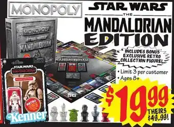 Ollie's Monopoly star wars the mandalorian edition offer