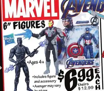 Ollie's Marvel 6" figures offer