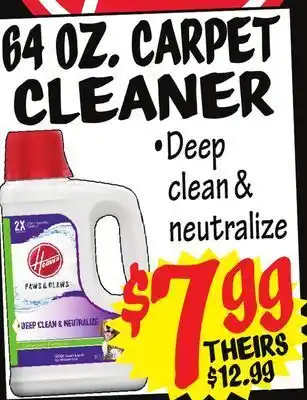 Ollie's 64 oz. carpet cleaner offer